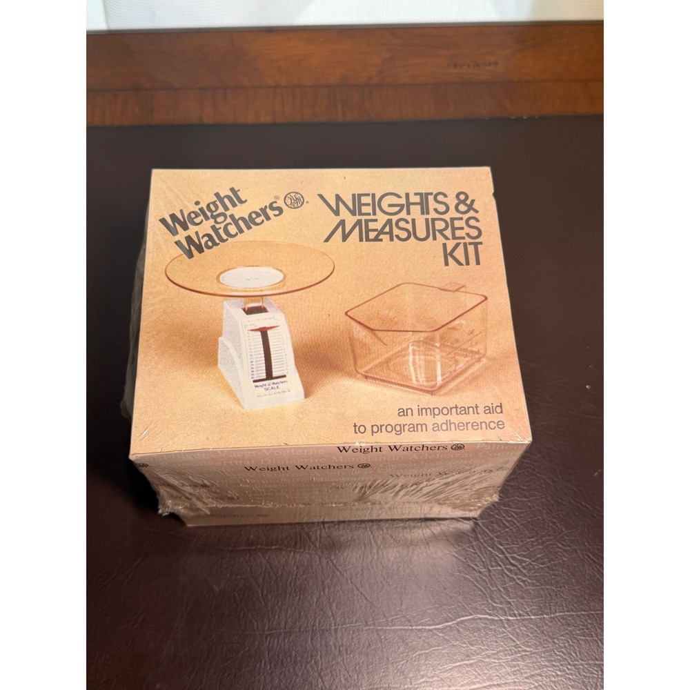 Vintage 1980 Weight Watchers Weights & Measures Kit Food Scale New Sealed